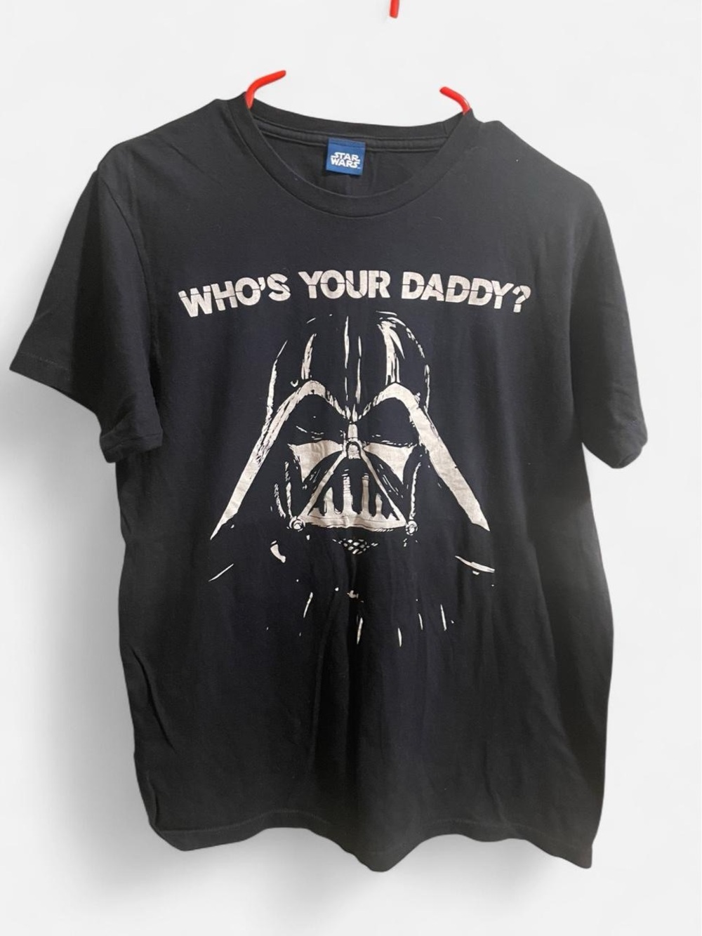 Star Wars Black Kids Tee with Darth Vader 'Who's Your Daddy?' Graphic
